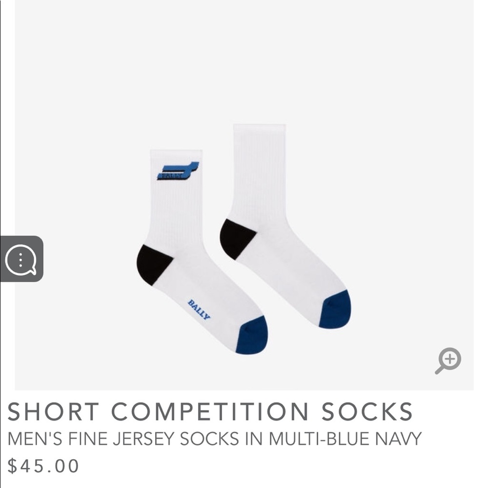 Bally MEN'S FINE JERSEY SOCKS IN MULTI-BLUE NAVY